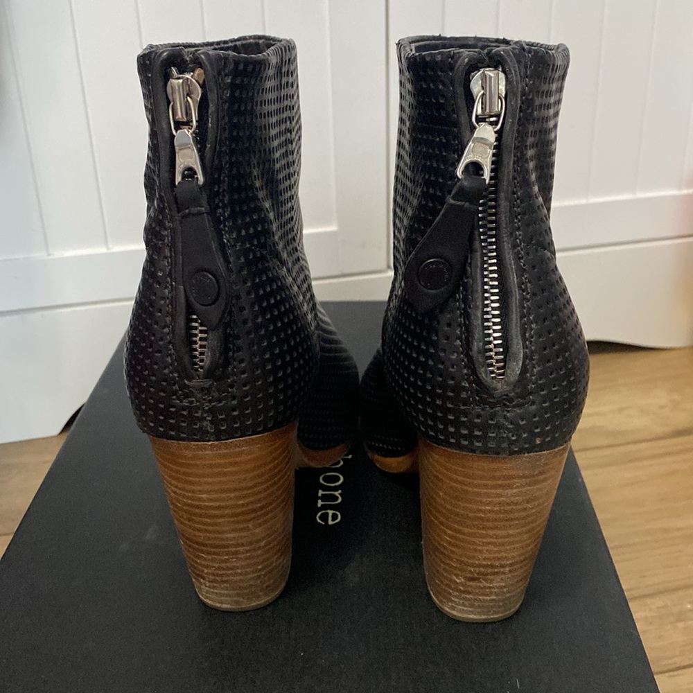 Rag & Bone perforated leather boots 8 - Picture 3 of 10